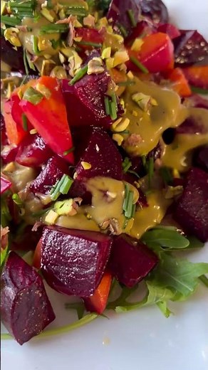 Beetroot, apple, carrot. I make this salad once a week!
