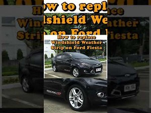 Ford Fiesta Window Weather Strip Replacement Part1 (Front)