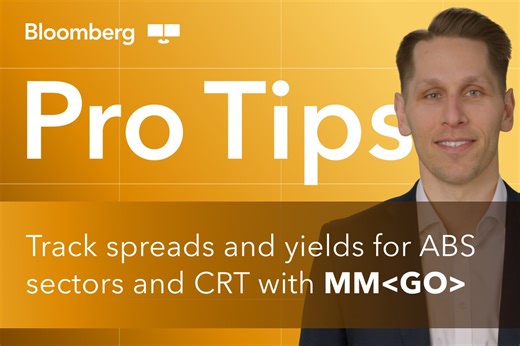 Bloomberg Pro Tips: Track spreads and yields for ABS sectors and CRT | Insights | Bloomberg Professional Services