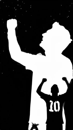 The Shadow of Greatness | Messi Celebration Silhouette Animation #messi #messianimation