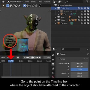 Let’s have a look at how to have a character pick up an object, interact with it and then set it back down. In this example we’ll have a robot start his day with a cup of oil. For more daily tips follow Blender Secrets on Youtube - https://www.youtube.com/c/BlenderSecrets Get the free Blender Secrets sample PDF: https://mailchimp.blendersecrets.org/freesample Get the 1000 page Blender e-book with free updates: https://store.blendersecrets.org/l/IxofeY | Blender Secrets