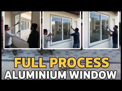 Full process Aluminium windows installation 