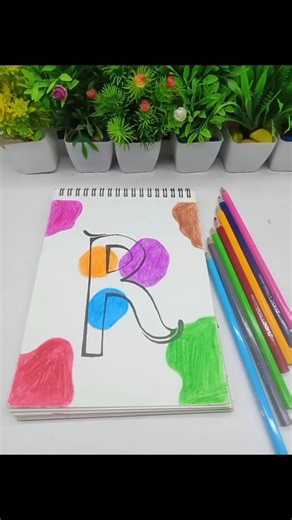 “Amazing R Letter Art 🎨 | Simple Alphabet Drawing Idea #shorts”