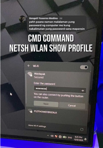 CMD Command Netsh Wi‑Fi Profiles #netshwlan #wifitips #windowscmd #networkingtips