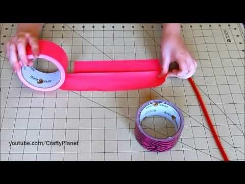 How To Make a ★★COOL★★ Duct Tape Crayon Holder w/ Duct Tape + Pipe Cleaner, Duct Tape Crafts