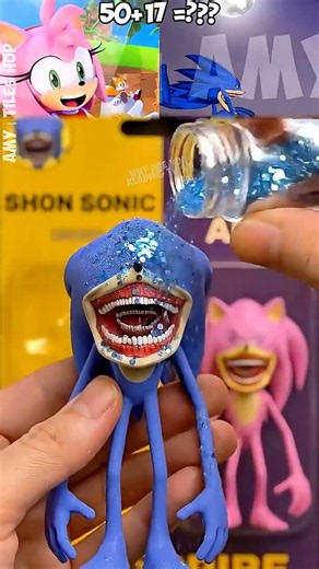 Shin Sonic x Shin Amy slime figure! #sonic #rosesonic #shinsonic #shinamy