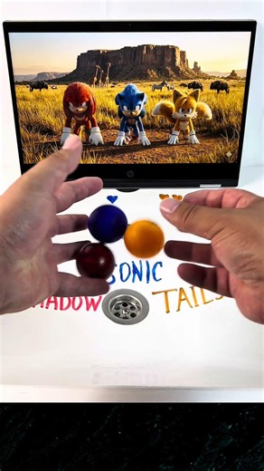 Shadow vs Sonic vs Tails 😱 The Ending Will Shock You! ⚡️👑🔥 #shadow #sonic #vsbattle #shorts