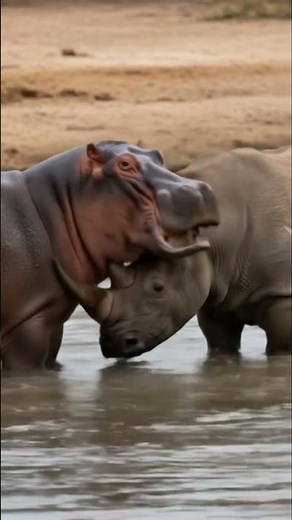 Hippo vs rhinoceros