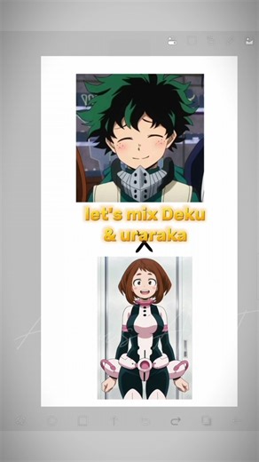 Deku X Uraraka#mha#myheroacademia#anime#animeart #digitalart#ibidpaintx #drawing#art#trending#shorts