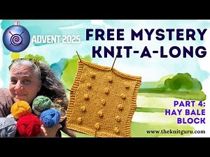 Mystery Gift knit-a-long - Episode 4 - Hay bales