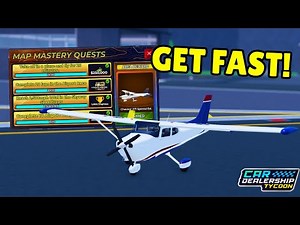 How To Get The New Plane Fast in Car Dealership Tycoon!!