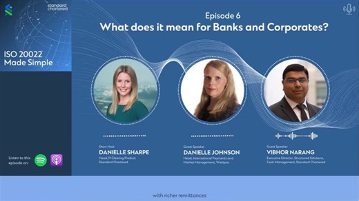 ISO 20022 Made Simple – Episode 6: What does ISO 20022 mean for Banks and Corporates? | Standard Chartered Corporate Investment Banking