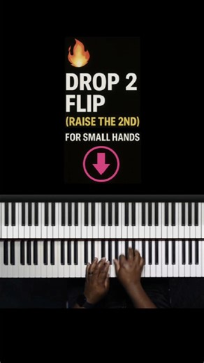 Gospel Piano Coach on Instagram: "EASY Gospel Piano Lesson | Drop 2 Flip (Raise the 2nd) for Small Hands. 👉 Comment “DROP2” | Piano lessons for beginners learning how to play piano. #PianoForBeginners #PianoLessons #PianoTutorial #pianolessonsforbeginners #BeginnerPiano"