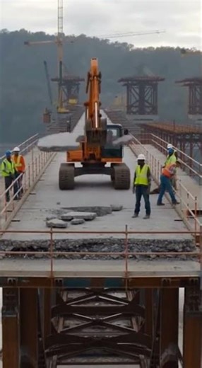 Concrete Tears Open Violently, Sending Tools and Machinery Flying Downward!