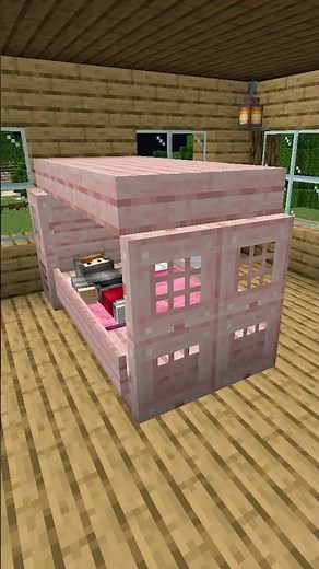 THE MOST ROMANTIC BED IN MINECRAFT! 🥰⛏️ #shorts
