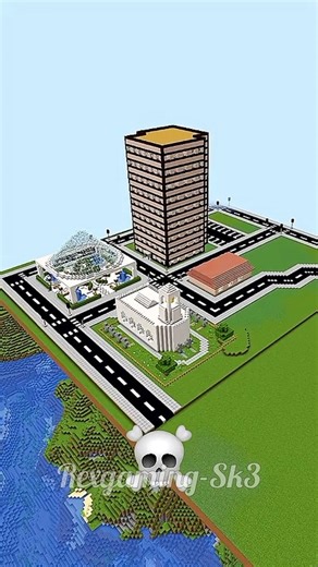 Minecraft City Build Battle - Noob vs Pro vs Hacker vs God #shorts​ #minecraft​