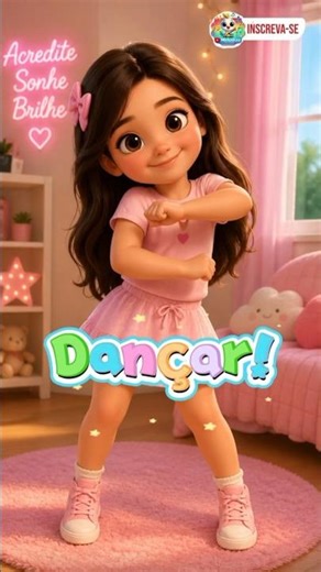 👉 A dancinha mais fofa da internet 💖✨ Você consegue imitar? #canalinfantil #educaçãoinfantil