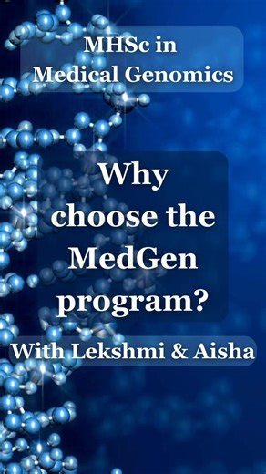 The class of 2025 share their thoughts on why they chose MedGen! #unique #levelup #mastersdegree #medicine #gradstudent #healthcareincanada #foryoupage #professionalmasters #fyp #genetics #medicalgenomics #research #uoft