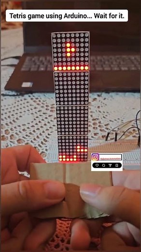 How to Control 8x8 LED Matrix with Buttons! 🤖🔥 Learn with ‪@Robomaa‬ #arduino #shorts #tech