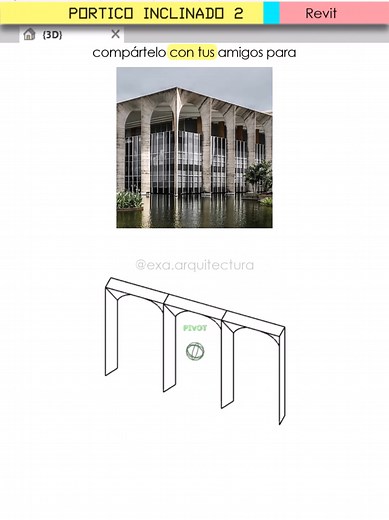 Aprende a crear un pórtico inclinado en Revit
