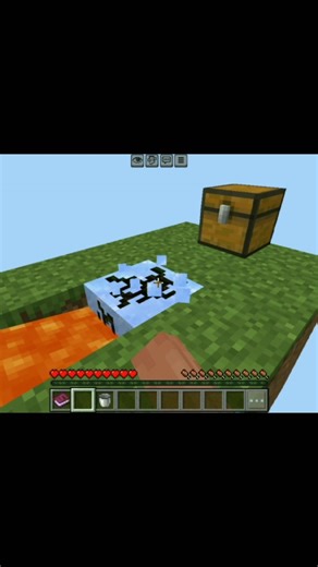 Minecraft sky island! start is the end 😄 #shorts #viral #trending #minecraft