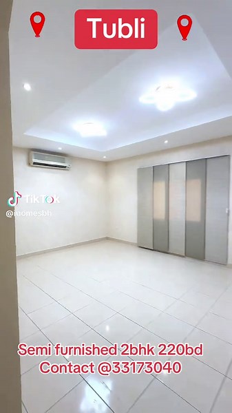 2BHK Flat for Rent in Tubli - Spacious & Semi-Furnished