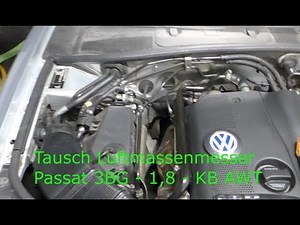 VW Passat 3BG 1,8T AWT | Tausch Luftmassenmesser LMM | air-mass sensor change | P1128 engine error