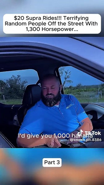 $20 Supra Rides!!! Terrifying Random People Off the street Part 3#bmwmotorsports #couplescontent #learnontiktok #cleetusmcfarland #