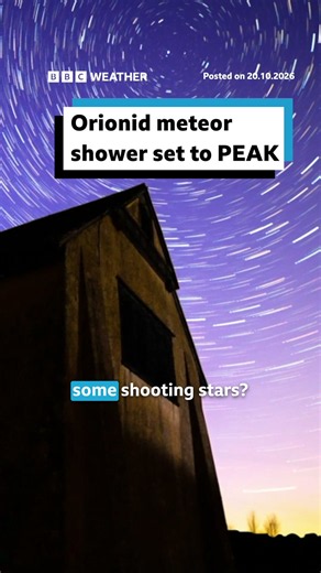 Will you be catching a glimpse? #Orionids #MeteorShower #NightSky #Space #News #BBCNews