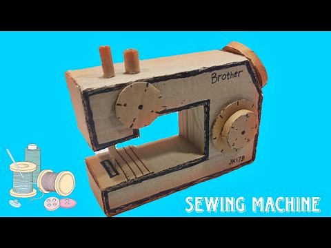 How to Make a Sewing Machine Using Cardboard | DIY Cardboard Sewing Machine Costume