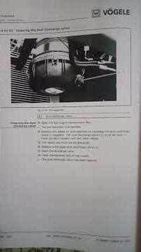 Operating instructions ebook vogele super 1400i new paver machine