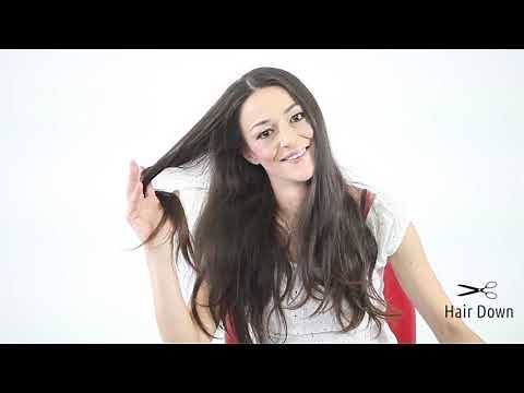 Woman from long to bald