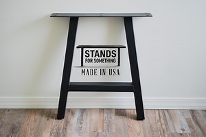 A-frame Steel Table Legs: Industrial Metal Bench Legs With Leveling Feet - Etsy
