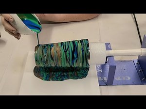 Acrylic pour on a tumbler - easy custom tumbler