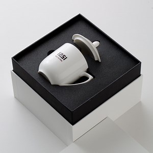 Mini Heat-sensitive Porcelain Mug – Color-changing Logo, High-fired Blanc De Chine Ceramic Gift - Etsy