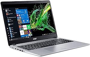 acer Aspire 5 Slim Laptop, 15.6" Full HD IPS Display, AMD Ryzen 5 3500U, Vega 8 Graphics, 8GB DDR4, 256GB SSD, Backlit Keyboard, Windows 10 Home, A515-43-R5RE, Silver