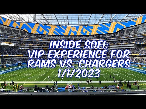 VIP Experience at SoFi! All-Inclusive 50 Yard Line Seats in Section 246 for Rams vs. Chargers 1/1/23