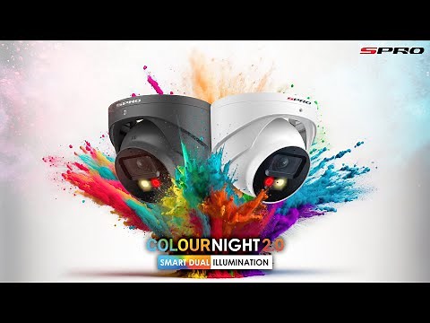 SPRO CCTV - Discover Colour Night 2.0: Full-Colour Security & Deterrent Effect