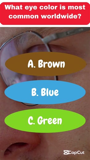 Can You Guess The Most Common Eye Color?
