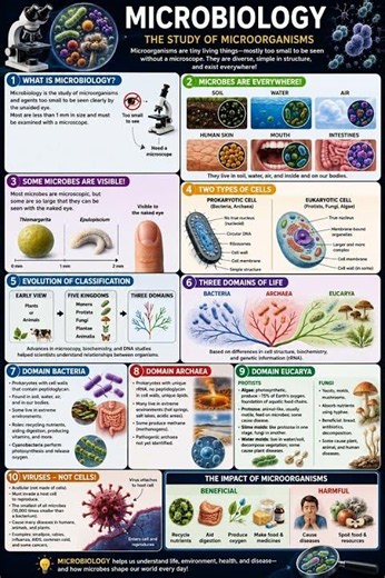 Microbiology Explained in One Image!