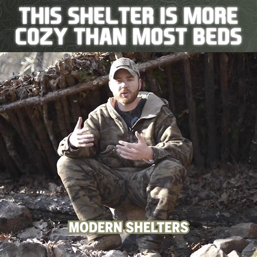 This shelter is more cozy than most beds… #Survivalskills #bugoutbag #outdoorliving #survivalist #survivaltraining #survivalsummit | The Survival Summit