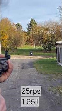 Cyma Platinum airsoft shooting test, distance 60m, target paper A4, power 1.65J, 25 rps #airsoft