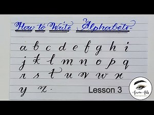 How to use cut markers (Lesson 3) | Small letters | English calligraphy #englishcalligraphy #lesson3