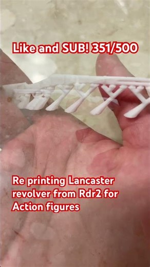Reprinting my 3D Printed Lancaster Repeater from RDR2 | Custom Red Dead Action Figure Prop #Shorts