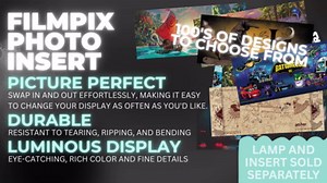 FilmPix Light Display – Dimmable LED Lamp & Nightlight for Home & Office Décor – USB-C Compatible – Easily Insert & Remove FilmPix™ Photo Inserts (SOLD SEPARATELY) for a Personalized Light Experience