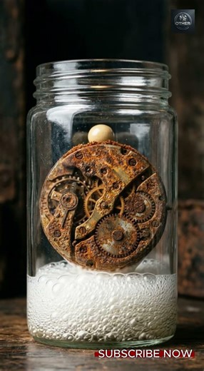“Rust to Shine! Glass Jar Chemical Capsule Cleans Extreme Corrosion in Seconds 😱