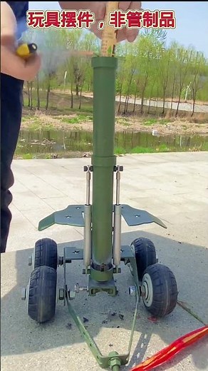 DIY Mini Cannon Blasting Firecracker for a Huge Explosion #cannon #fireworks #hobby #ww2 #shorts