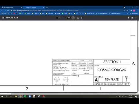 Title block 3/5: Adding special characters and drawing 3rd angle projection symbol