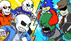 如果SANS AUS遇到FNF MODS【Undertale与FNF动画】