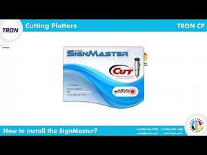 Tron Cutting Plotters- How to Install SignMaster!